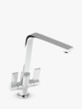 Abode Linear Flair 2 Lever Kitchen Tap
