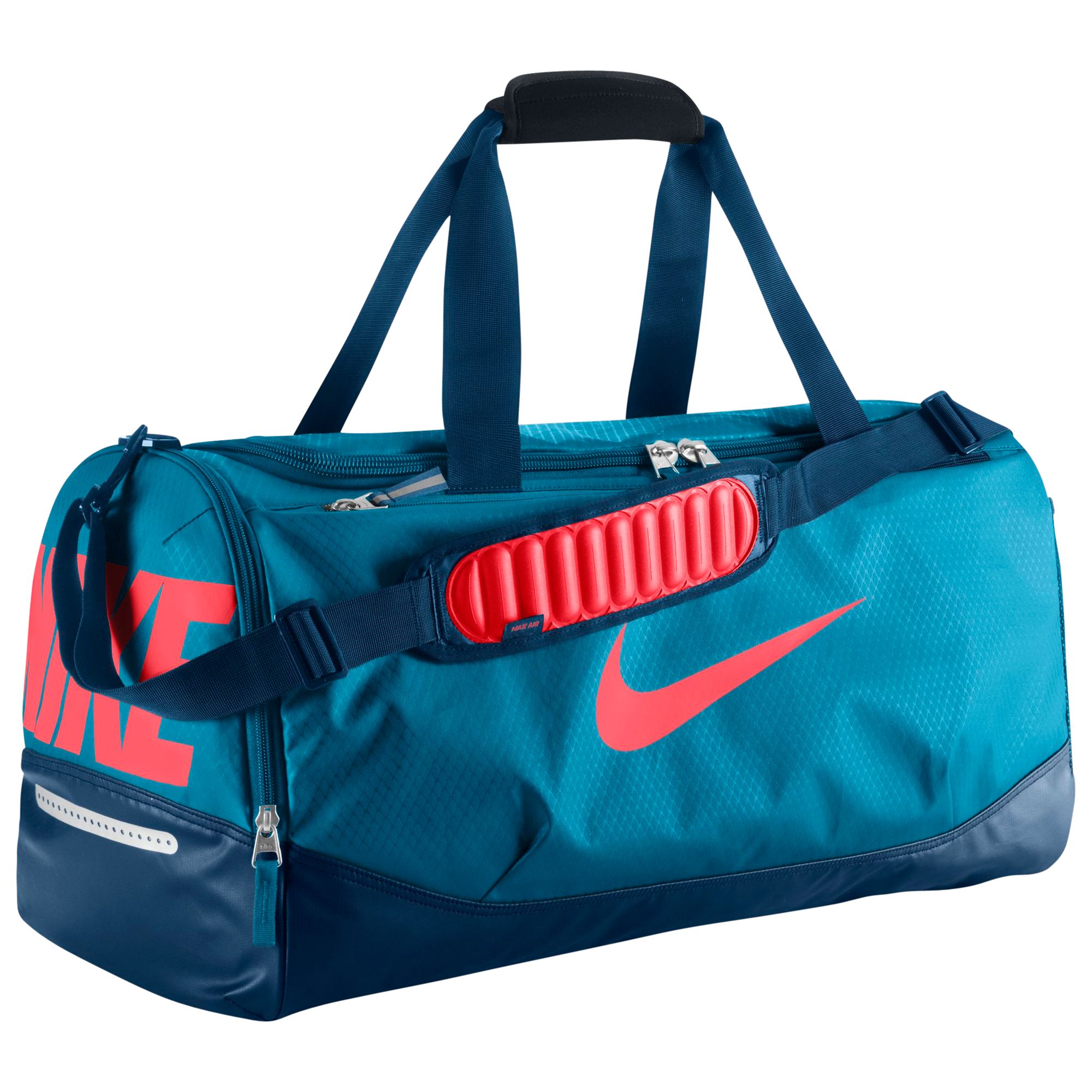 light blue nike duffel bag