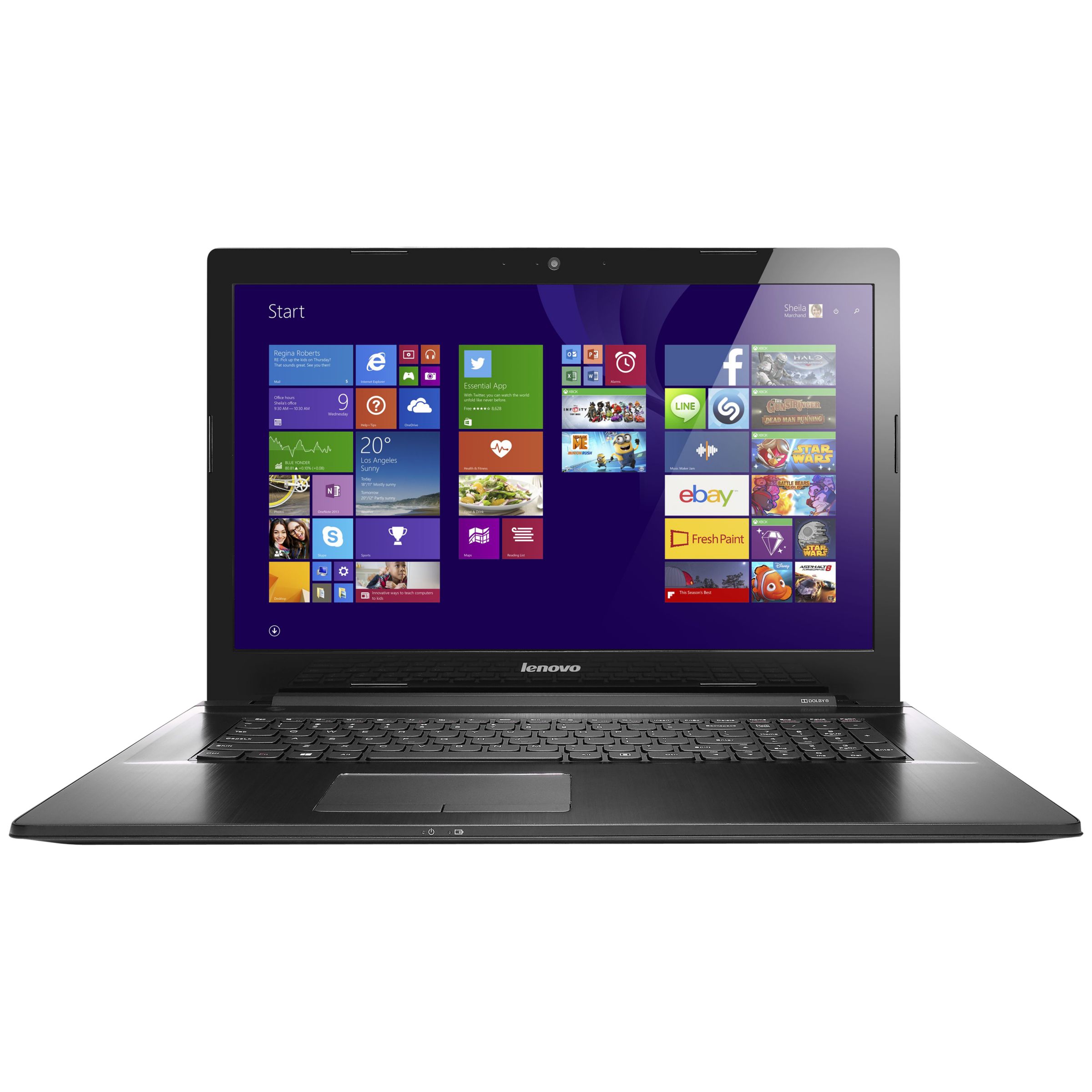 Lenovo Z70 Laptop, Intel Core i7, 16GB RAM, 1TB, 17.3", Black