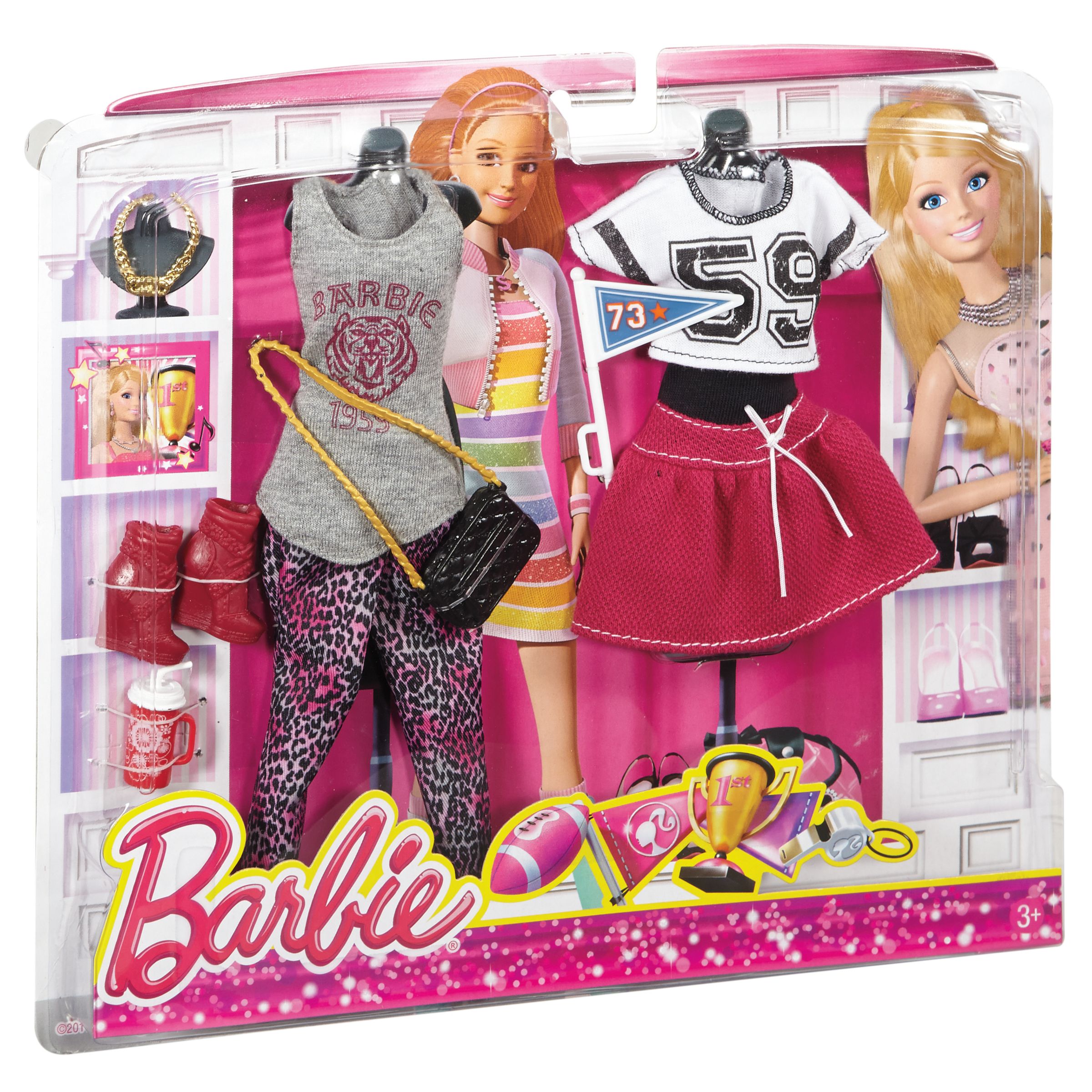 Barbie Fashion Outfit Pack, Assorted at John Lewis & Partners