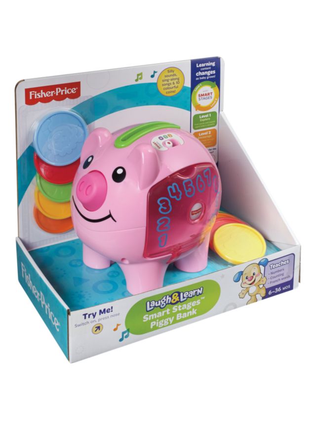 Fisher-Price Laugh & Learn: Learning Piggy Bank Light Piink 