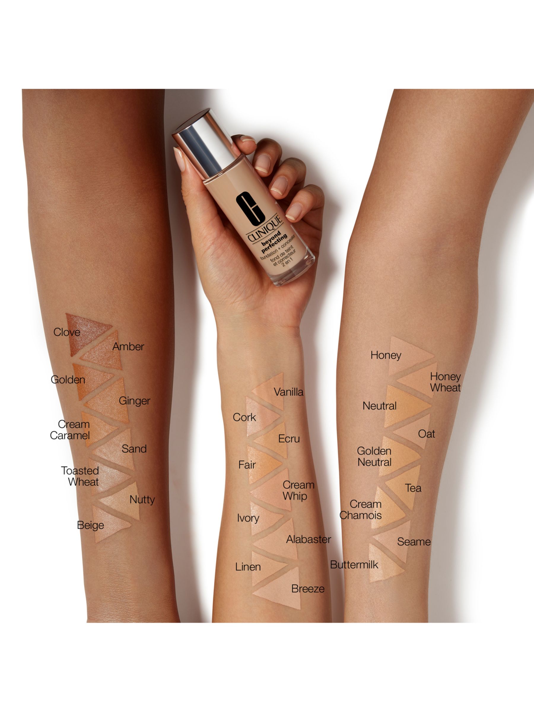 Clinique Beyond Perfecting Foundation + Concealer, 15 Beige at Lewis & Partners