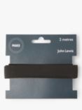 John Lewis 19mm Woven Elastic, 2m, Black