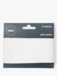 John Lewis Herringbone Tape, 50mm, White
