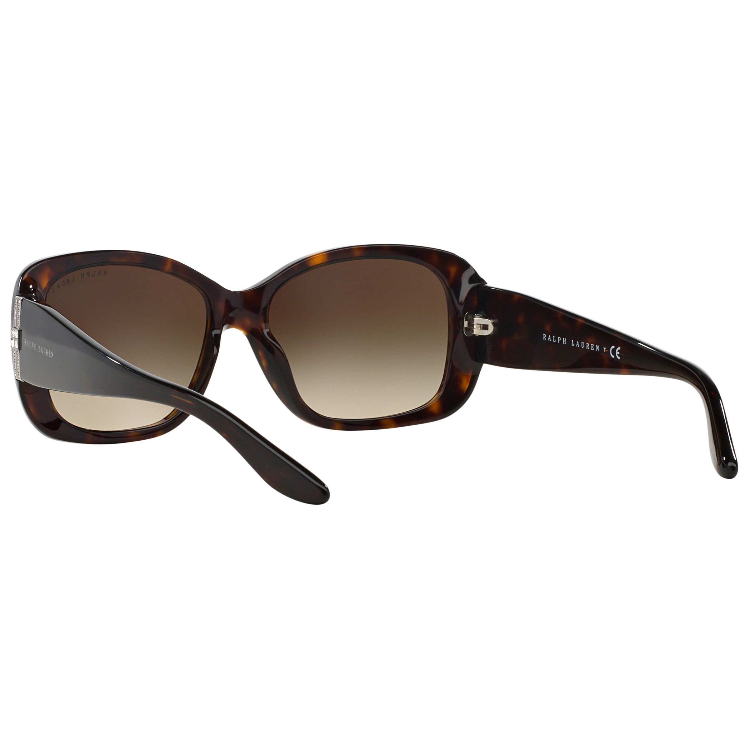 Ralph Lauren RL8127B Rectangular Sunglasses, Dark Havana