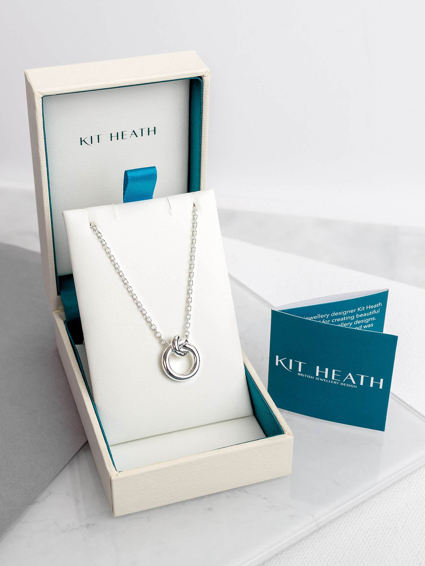 Buy Kit Heath Sterling Silver Knot Necklace, Silver Online at johnlewis.com