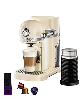 Nespresso Artisan Coffee Machine with Aeroccino by KitchenAid