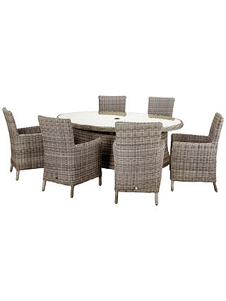 Royalcraft Wentworth 6-Seater Garden Dining Table and Chairs Set