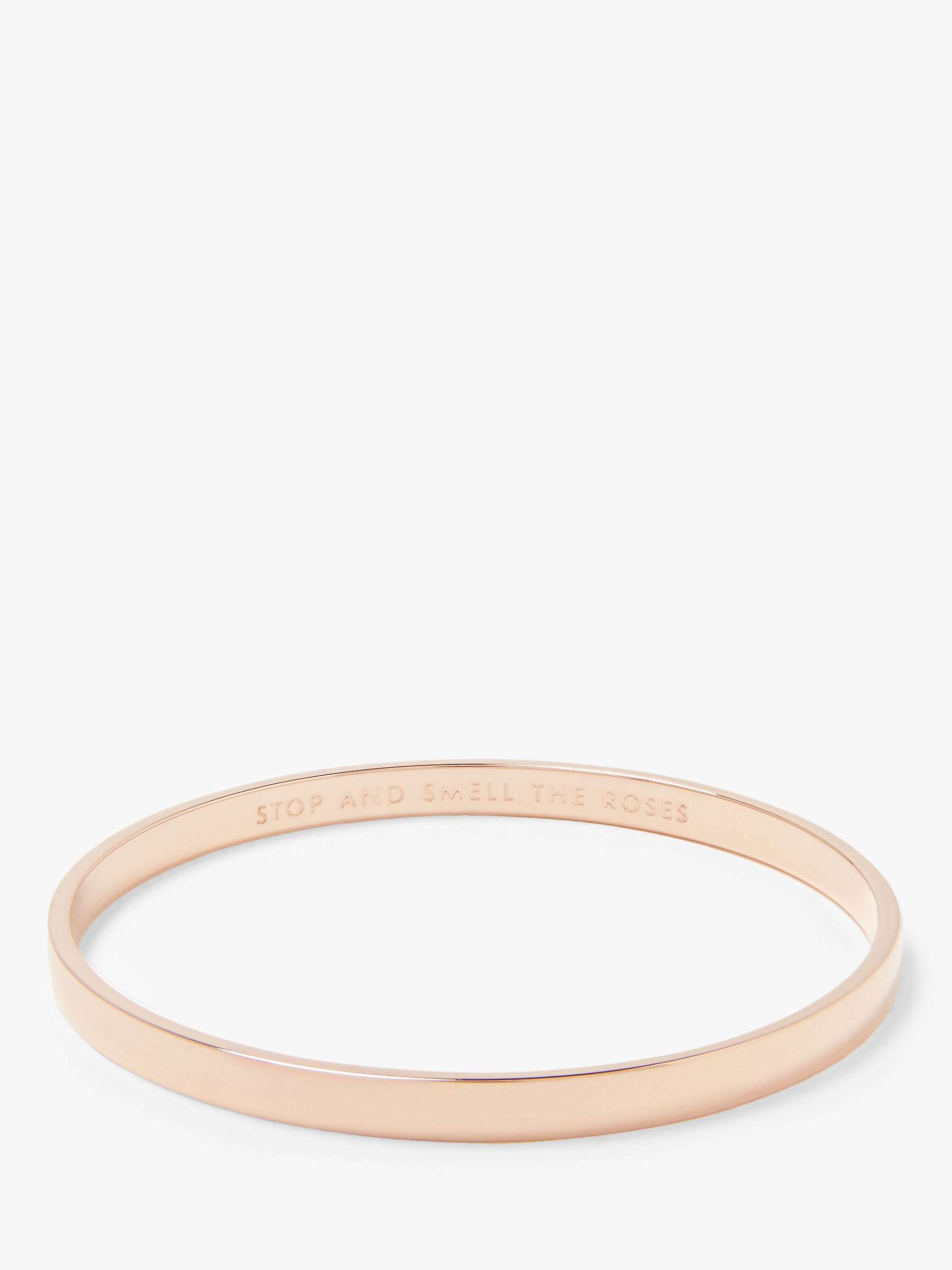 Buy kate spade new york Stop and Smell The Roses Bangle, Rose Gold Online at johnlewis.com