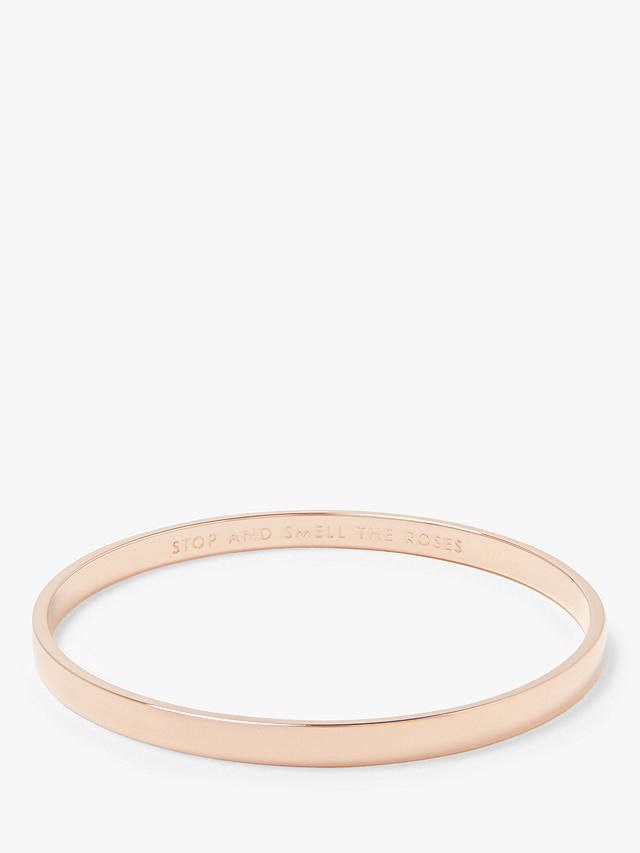 kate spade new york Stop and Smell The Roses Bangle, Rose Gold
