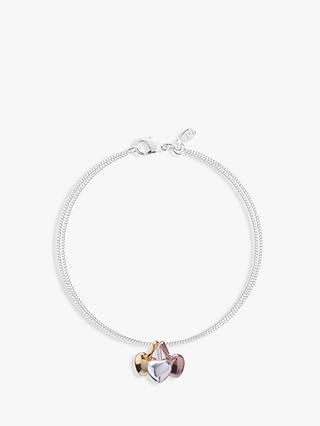 Joma Jewellery Florence Heart Charms Bracelet, Multi