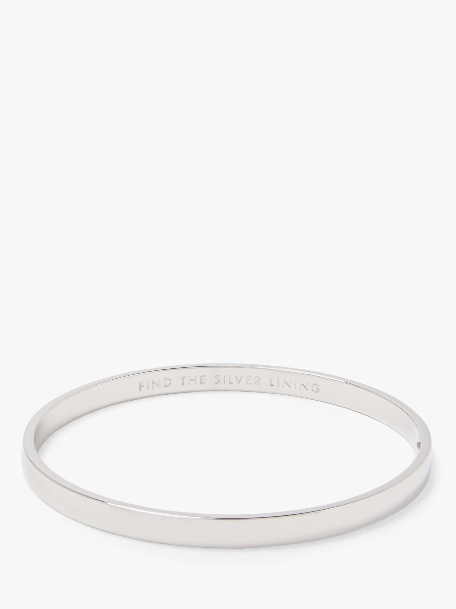kate spade new york Find The Silver Lining Bangle, Silver at John Lewis ...