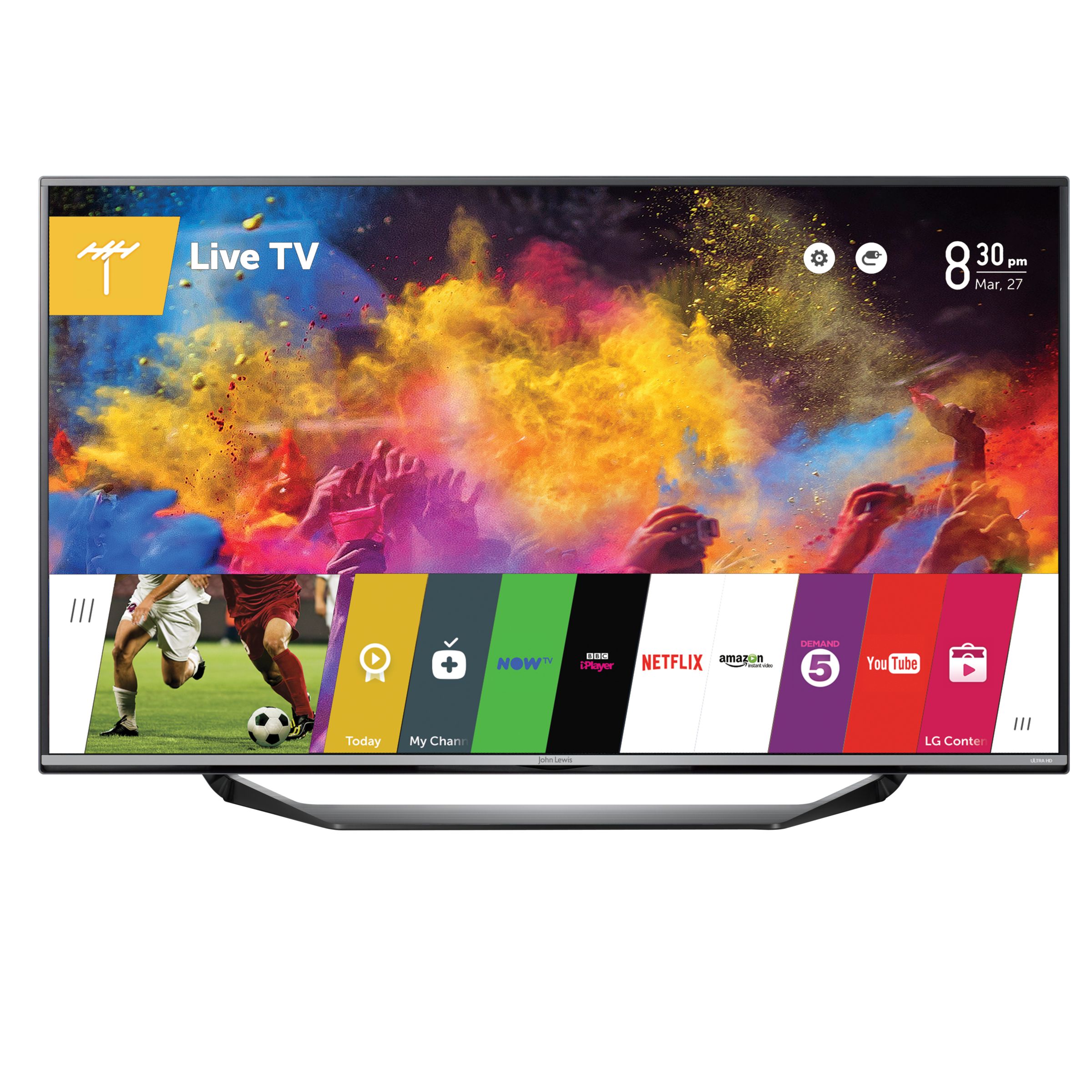 John Lewis 55JL9100 LED 4K Ultra-HD Smart TV, 55" with Freeview HD and Built-In Wi-Fi
