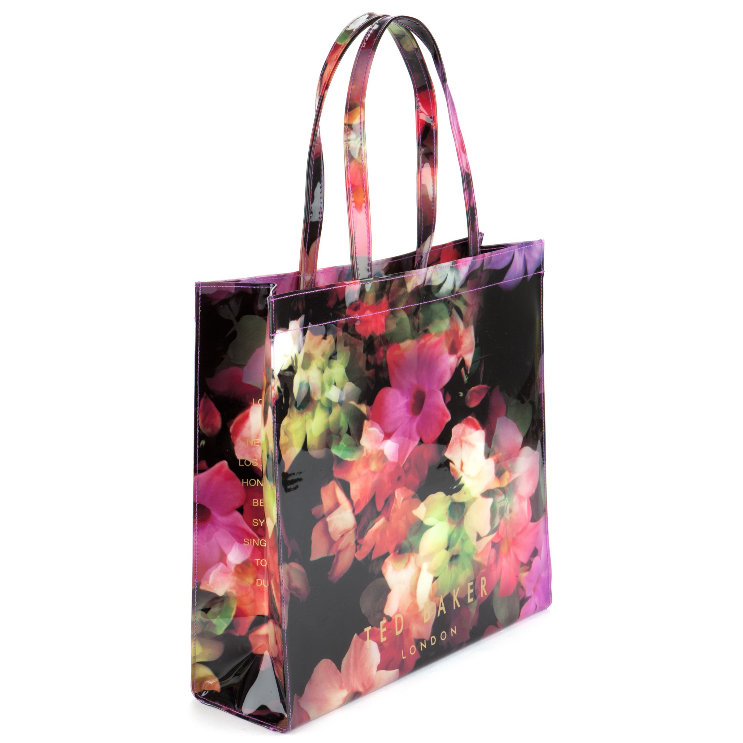 Ted Baker Cascon Large Floral Icon Shopper Bag, Black
