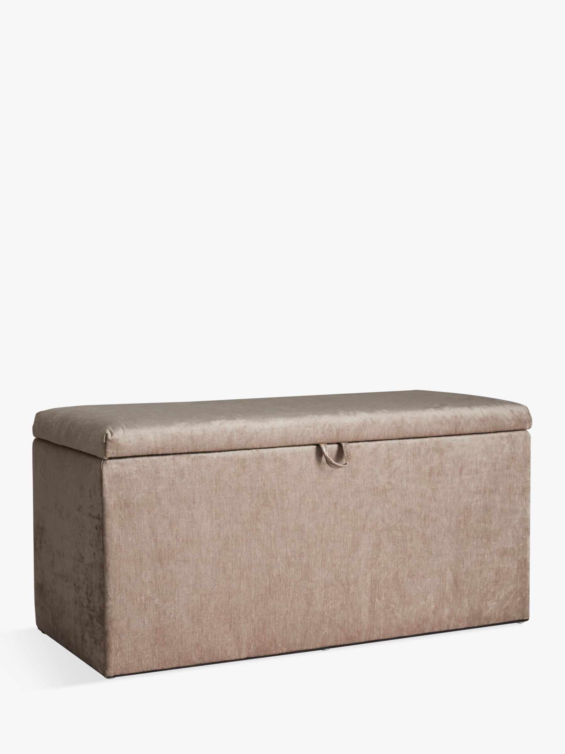 John Lewis Partners Emily Ottoman Blanket Box Mink