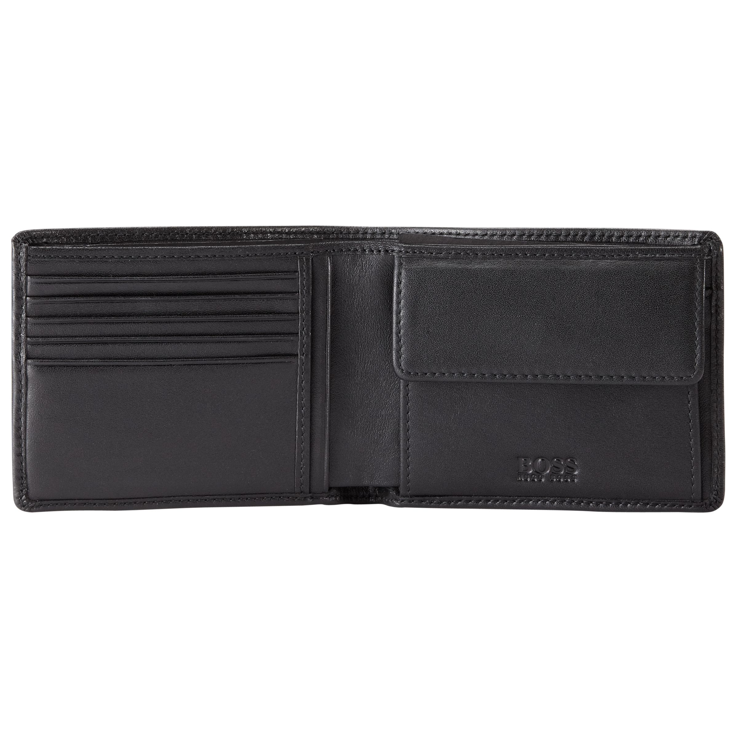 boss black wallet
