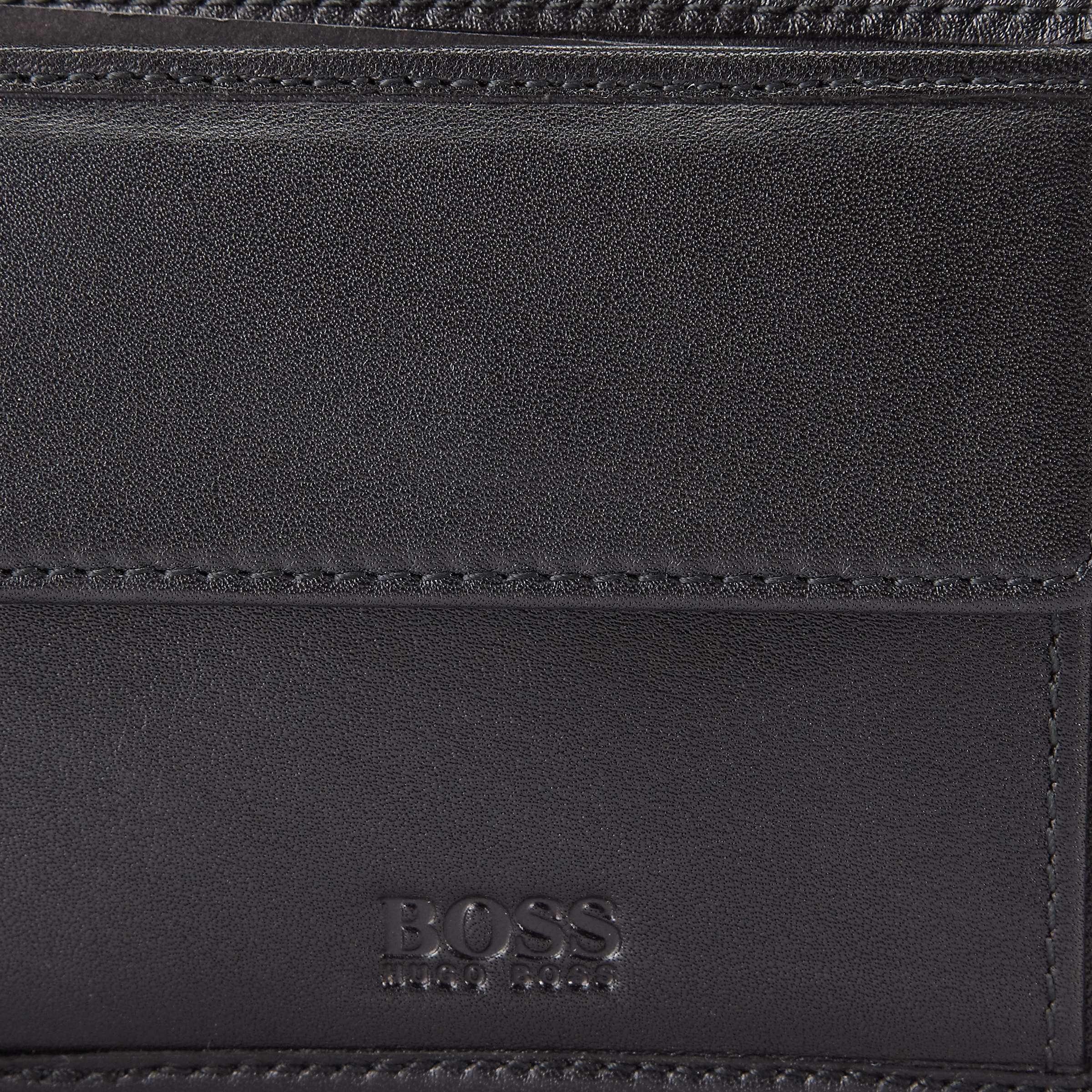 Buy BOSS Asolo Bi-fold Leather Wallet, Black Online at johnlewis.com