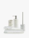 John Lewis & Partners White Marble Bathroom Accessories