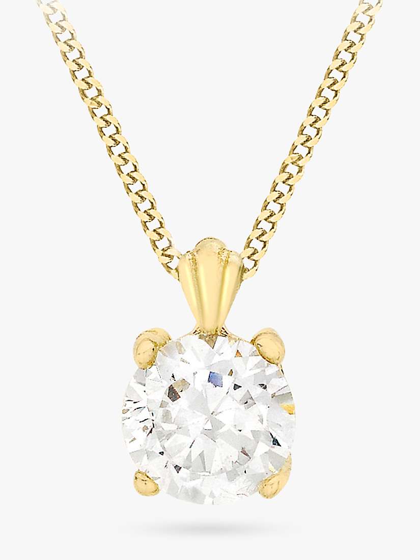 9ct gold cubic zirconia set yellow and white gold 'MUM' Pendant for necklace