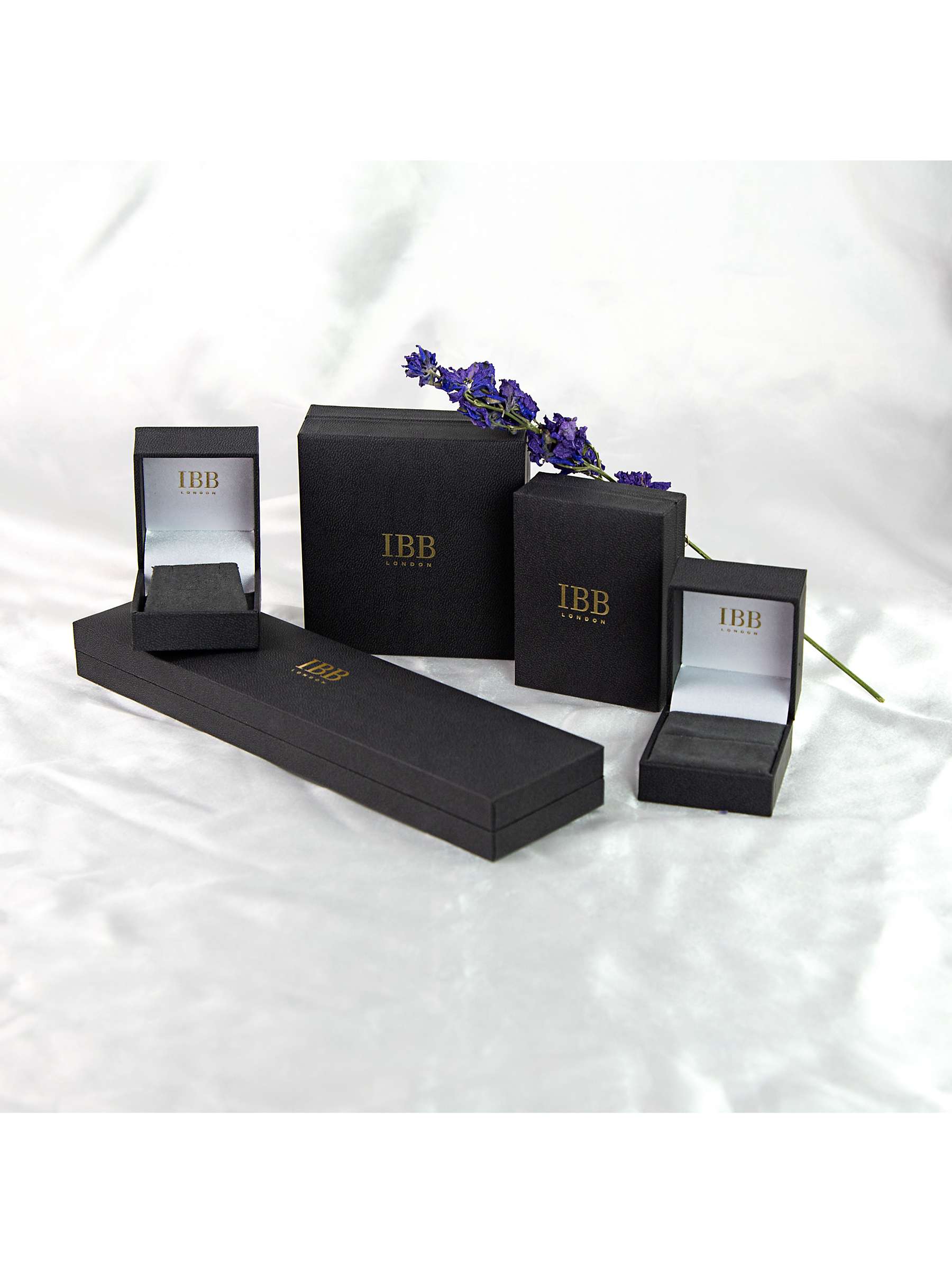 Buy IBB 9ct Gold Hollow Figaro ID Bracelet, Gold Online at johnlewis.com