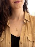 IBB 9ct Yellow Gold Knot Pendant Necklace, Gold
