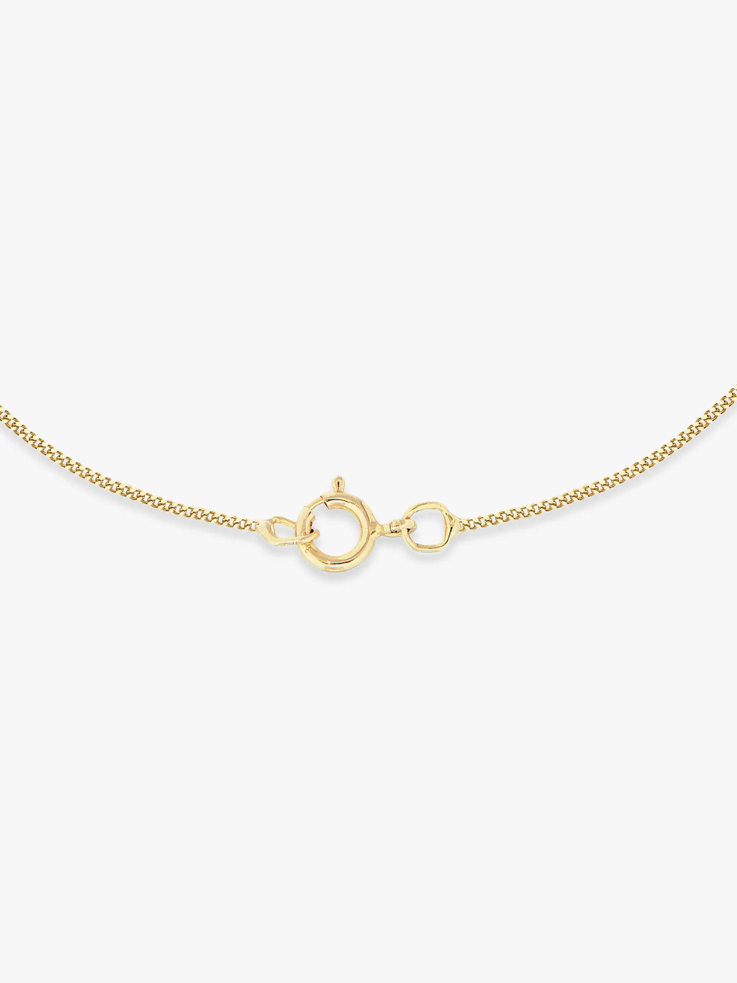 IBB 9ct Yellow Gold Knot Pendant Necklace, Gold at John Lewis & Partners