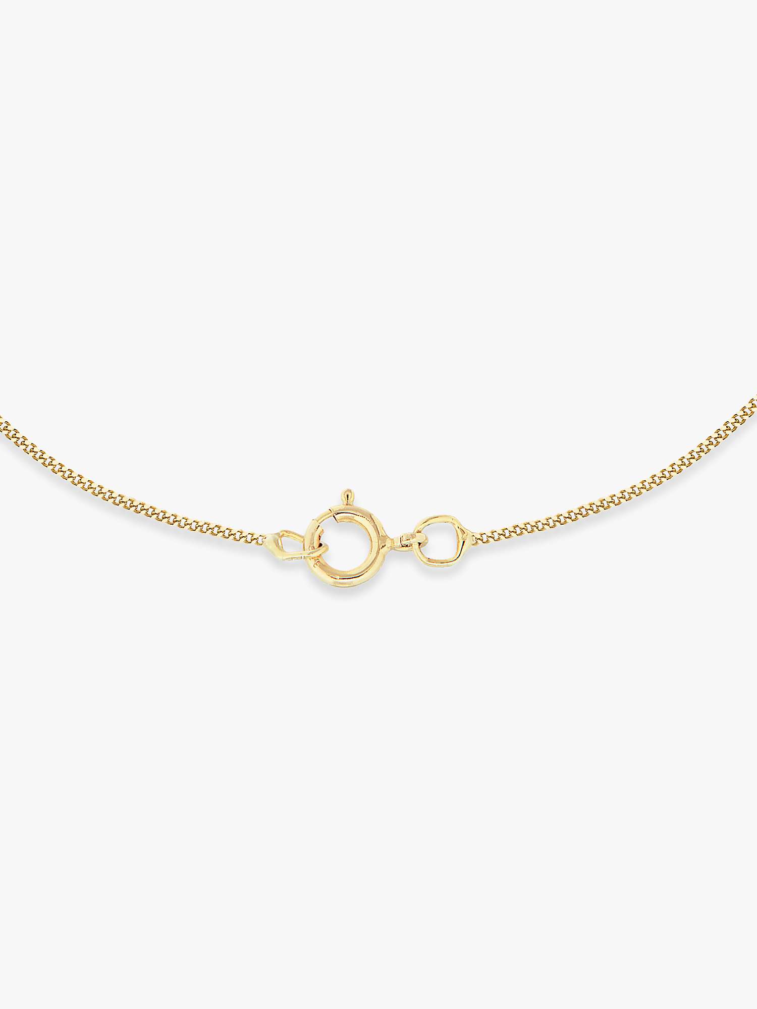 Buy IBB 9ct Yellow Gold Knot Pendant Necklace, Gold Online at johnlewis.com