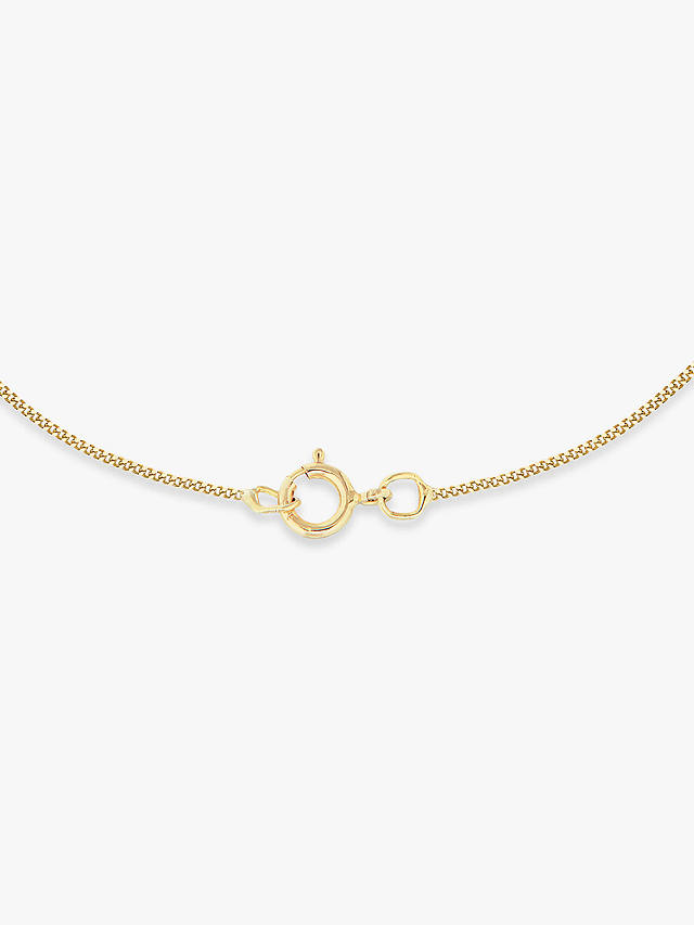IBB 9ct Yellow Gold Knot Pendant Necklace, Gold