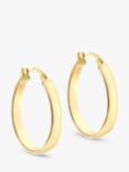 IBB 9ct Yellow Gold Creole Hoop Earrings, Gold