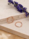 IBB 9ct Rose Gold Creole Earrings, Rose Gold