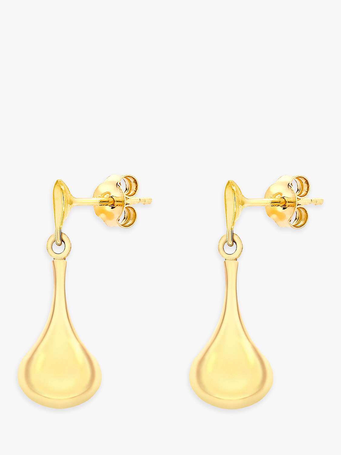 Buy IBB 9ct Gold Bell Drop Earrings, Gold Online at johnlewis.com