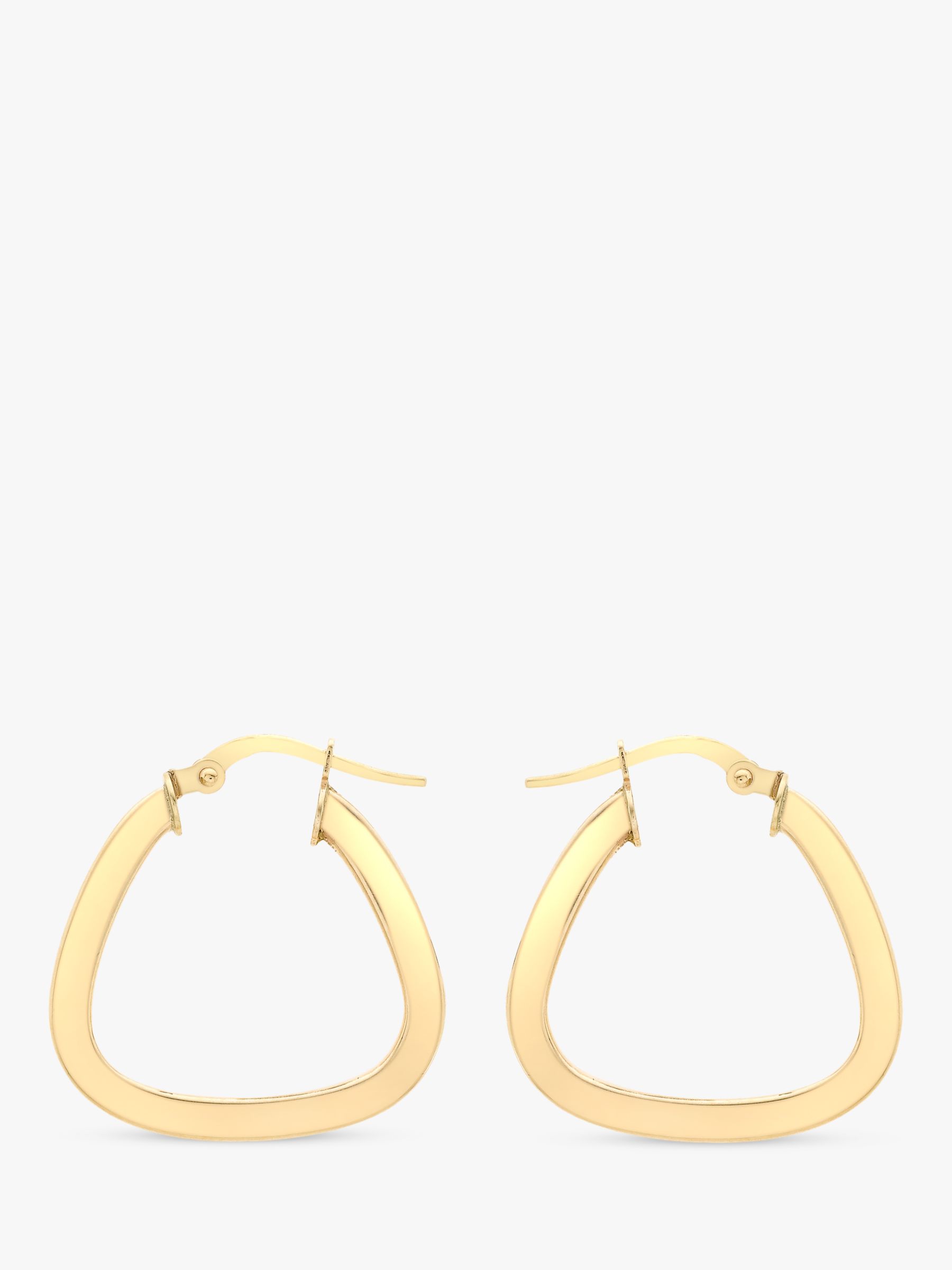 Small gold sale triangle earrings