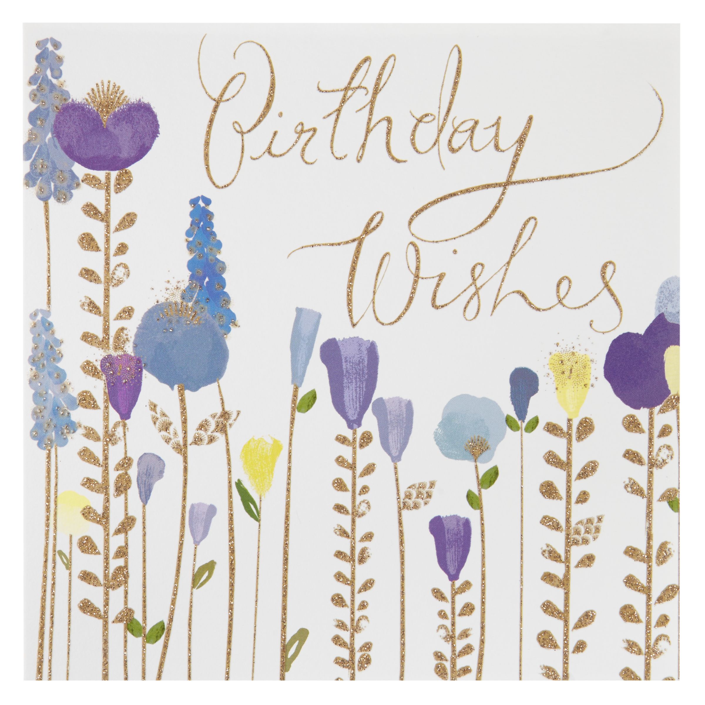 Woodmansterne Flowers Birthday Card at John Lewis & Partners