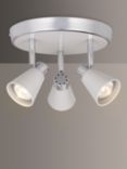 John Lewis & Partners Logan GU10 LED 3 Spotlight Ceiling Plate
