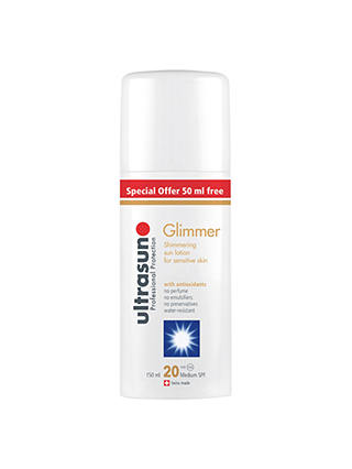 Ultrasun Glimmer Shimmering SPF20 Sun Lotion, 150ml