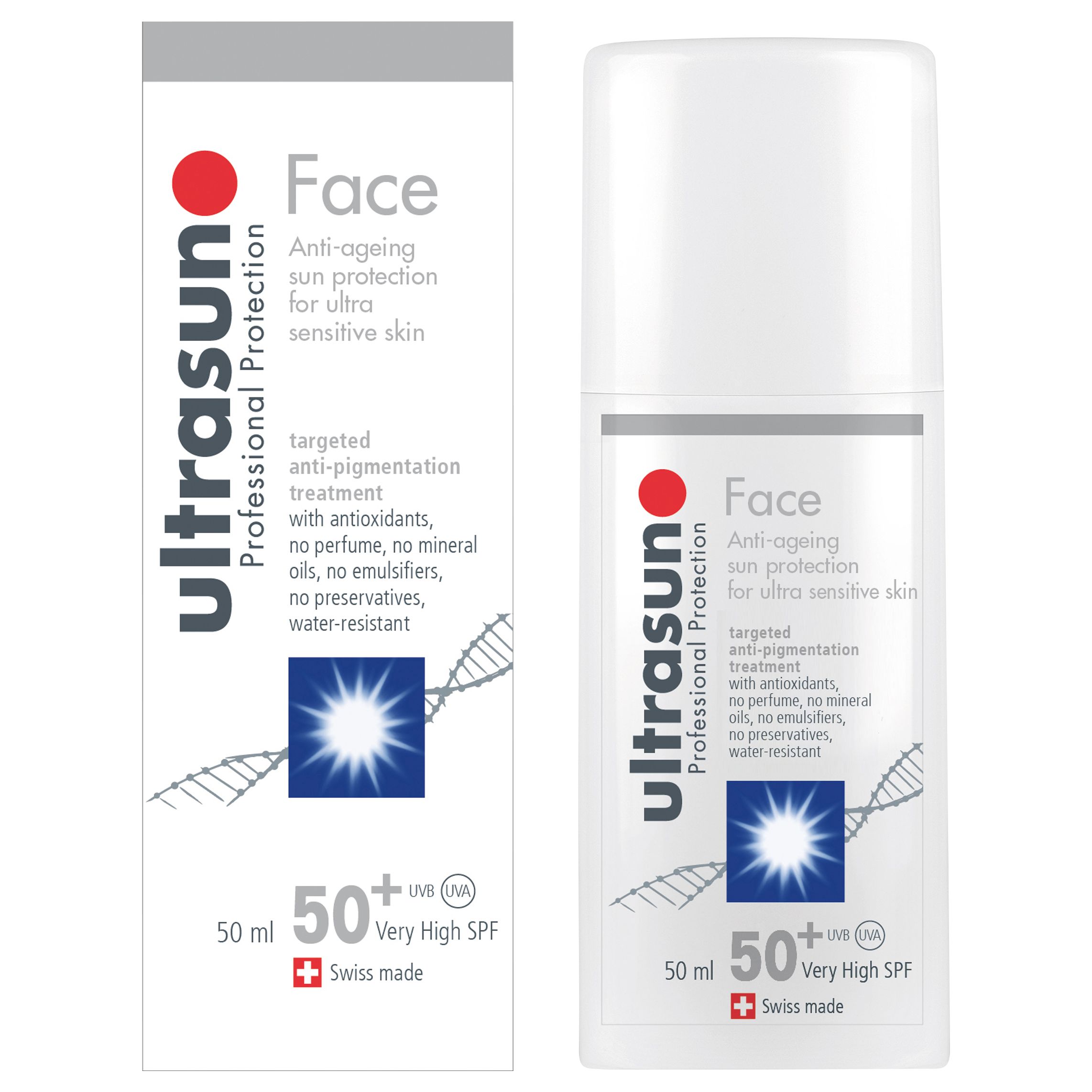 Ultrasun SPF 50+ Anti-Ageing Facial Sun Cream, 50ml 4