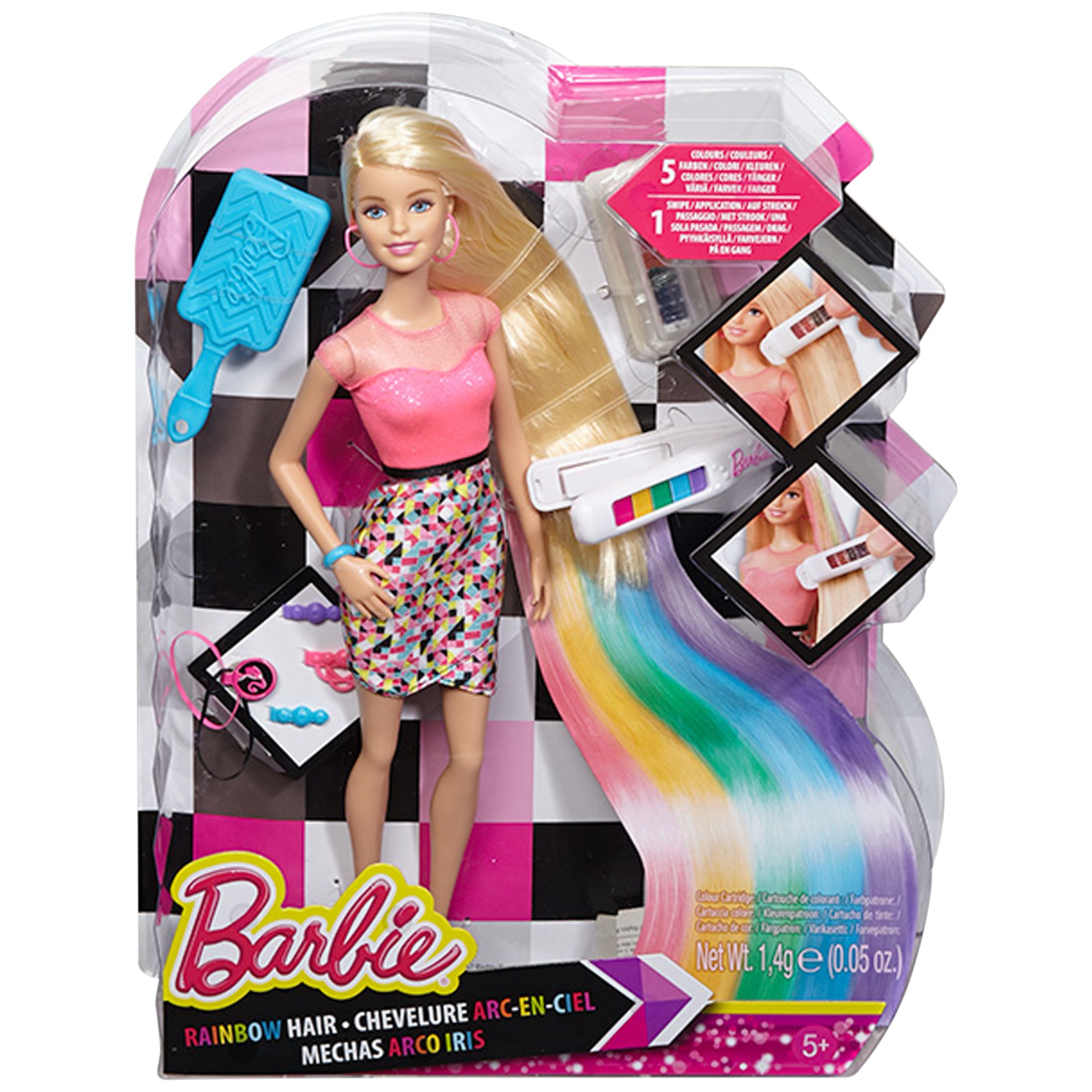 barbie with rainbow hair