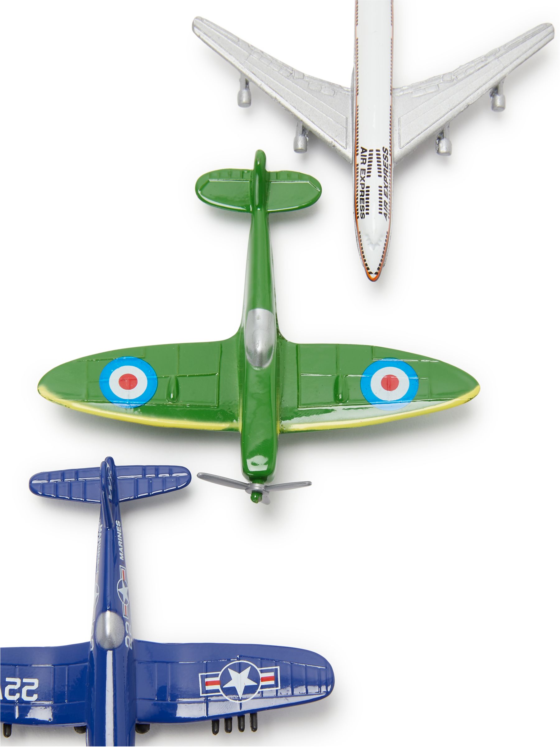 John Lewis & Partners Toy Planes, Set of 3