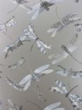 Matthew Williamson Dragonfly Dance Wallpaper, Taupe, w6650-06