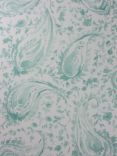 Nina Campbell Pamir Wallpaper, Aqua, Ncw4183-04