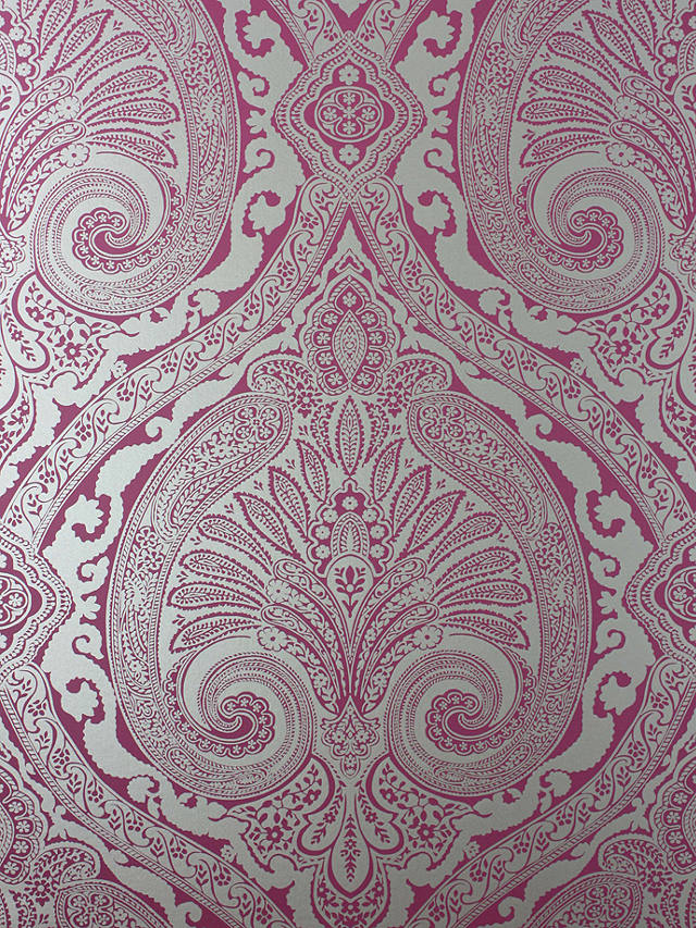 Nina Campbell Khitan Wallpaper, Magenta, NCW4186-11