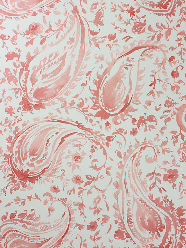 Nina Campbell Pamir Wallpaper, Coral, NCW4183-06