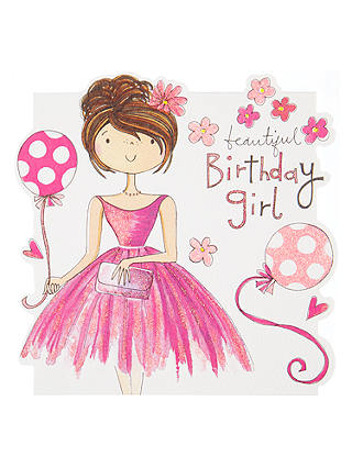 Rachel Ellen Beautiful Girl Birthday Card