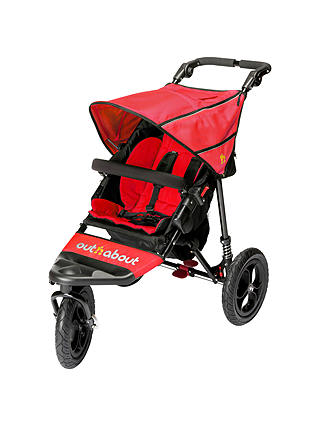 Out 'N' About Nipper 360 Single V4 Pushchair, Red