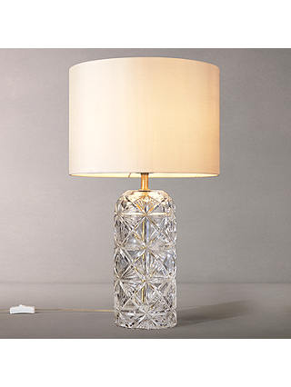 John Lewis & Partners Greta Table Lamp, Cut Crystal