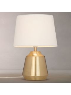 John Lewis Lupin Table Touch Lamp, Brushed Brass