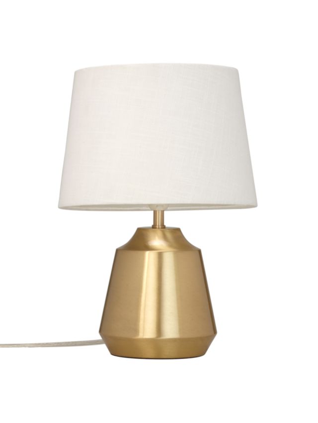 John Lewis Lupin Table Touch Lamp, Brushed Brass
