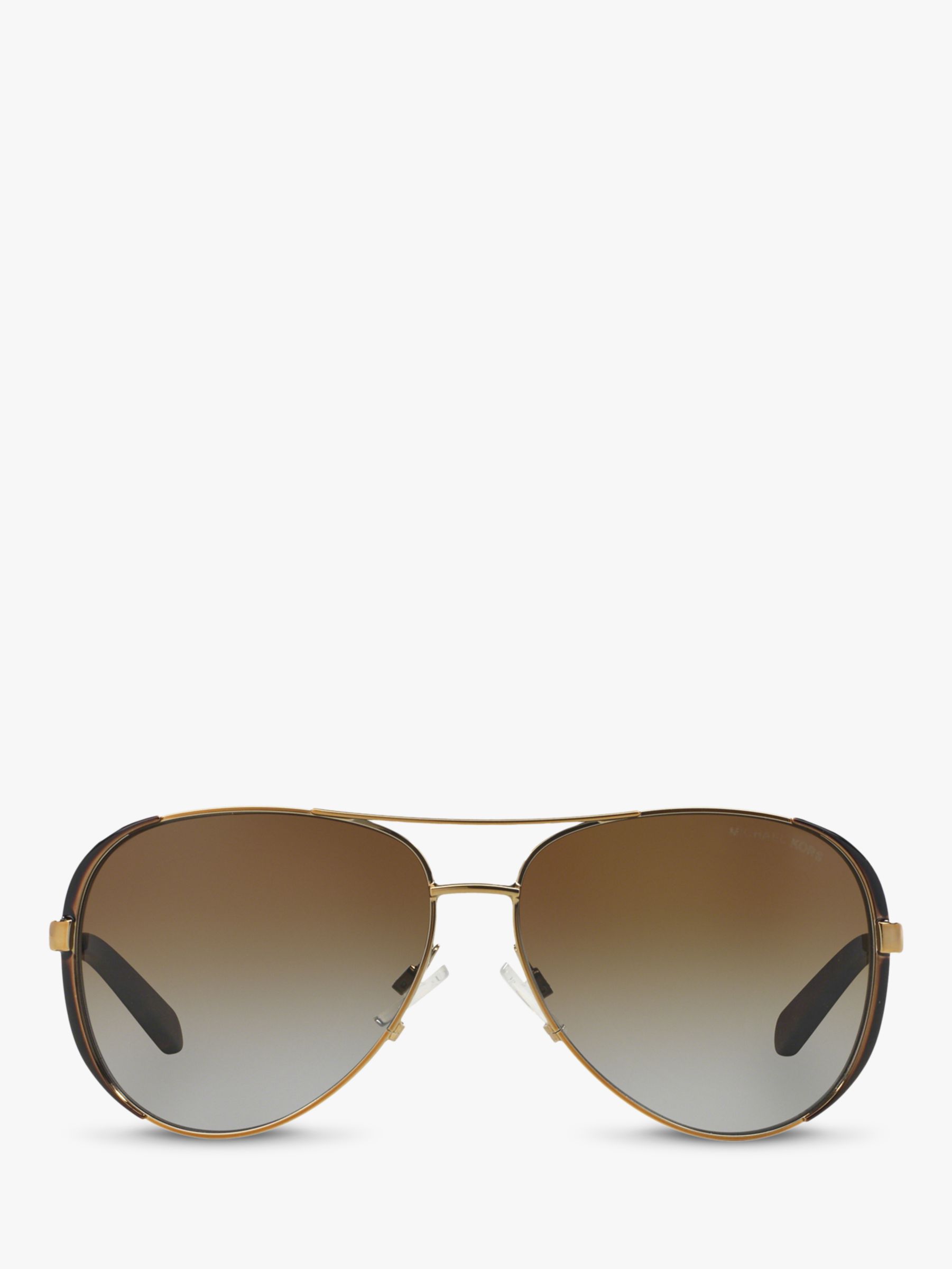 Michael Kors MK5004 Chelsea Polarised Aviator Sunglasses, Brown