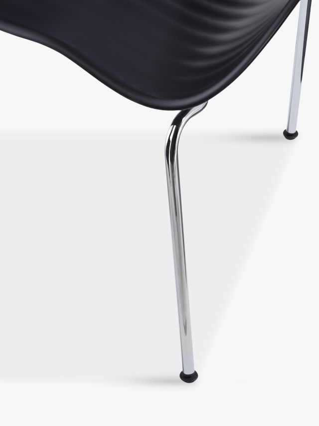 Vitra Tom Vac Chair, Black / Silver