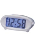 Acctim Eclipse Solar Dual Power Smartlite® Digital Alarm Clock, Silver